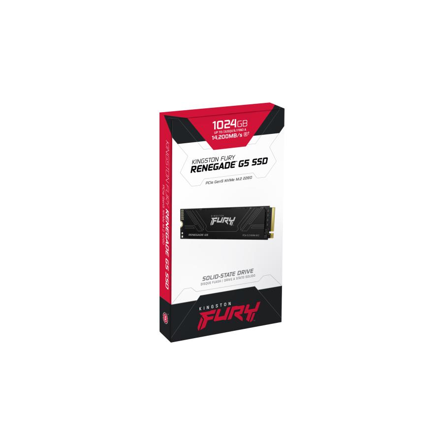 Kingston SFYR2S/1T0 FURY RENEGADE G5 M.2 2280 NVMe SSD, 1 TB, M.2, 14200 MB/s 4 Kingston SFYR2S/1T0 FURY RENEGADE G5 M.2 2280 NVMe SSD, 1 TB, M.2, 14200 MB/s - Afbeelding 4
