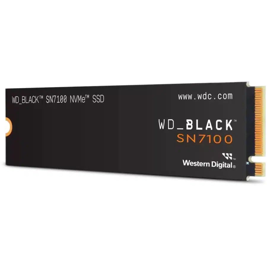 Western Digital WDS100T4X0E-00CJA0 WD BLACK SN7100 SSD, 1 TB, M.2 2280, NVMe PCIe Gen4, 7250 MB/s 1 Western Digital WDS100T4X0E-00CJA0 WD BLACK SN7100 SSD, 1 TB, M.2 2280, NVMe PCIe Gen4, 7250 MB/s