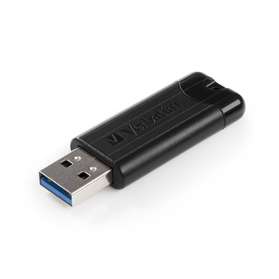 Verbatim 49320 PinStripe 3.0 USB Drive, 256 GB, USB Type-A, 3.2 Gen 1, Slide, 7 g, Black 2 Verbatim 49320 PinStripe 3.0 USB Drive, 256 GB, USB Type-A, 3.2 Gen 1, Slide, 7 g, Black - Afbeelding 2