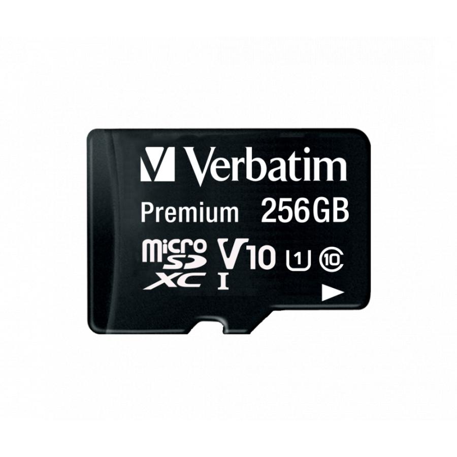 Verbatim 44087 Micro SDCX Premium U1, 256 GB, MicroSDXC, Class 10, UHS-I, 90 MB/s, 10 MB/s 1 Verbatim 44087 Micro SDCX Premium U1, 256 GB, MicroSDXC, Class 10, UHS-I, 90 MB/s, 10 MB/s