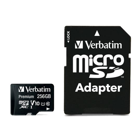 Verbatim 44087 Micro SDCX Premium U1, 256 GB, MicroSDXC, Class 10, UHS-I, 90 MB/s, 10 MB/s 2 Verbatim 44087 Micro SDCX Premium U1, 256 GB, MicroSDXC, Class 10, UHS-I, 90 MB/s, 10 MB/s - Afbeelding 2