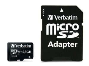 Verbatim 44085 Micro SDXC Premium, 128 GB, MicroSDXC, Class 10, UHS-I, 45 MB/s, 10 MB/s