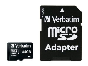 Verbatim 44084 Micro SDXC Premium, 64 GB, MicroSDXC, Class 10, 90 MB/s, Class 1 (U1) V10