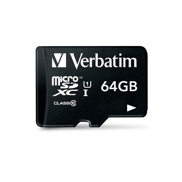 Verbatim 44084 Micro SDXC Premium, 64 GB, MicroSDXC, Class 10, 90 MB/s, Class 1 (U1) V10 2 Verbatim 44084 Micro SDXC Premium, 64 GB, MicroSDXC, Class 10, 90 MB/s, Class 1 (U1) V10 - Afbeelding 2