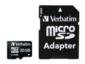 Verbatim 44083 Micro SDHC Premium, 32 GB, MicroSDHC, Class 10, 10 MB/s, 10 MB/s, Black