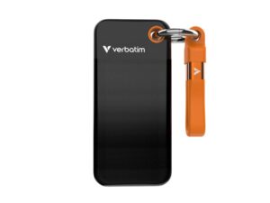 Verbatim 32193 Pocket SSD Black/Orange, 1 TB, USB Type-C, 3.2 Gen 2, 1000 MB/s, 10 Gbit/s