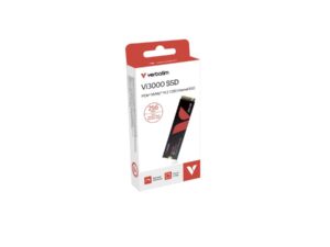 Verbatim 49373 Vi3000 PCIe NVMe M.2 SSD, 256 GB, M.2, 3100 MB/s