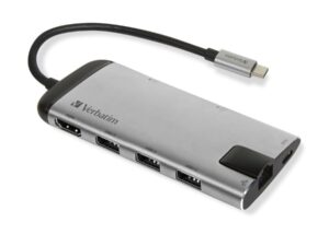 Verbatim 49142 USB-C Multiport Hub, 3x USB 3.2 Gen 1, HDMI, MicroSD/ TransFlash, RJ45