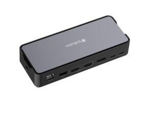 Verbatim 32171 CDS-15 USB-C Pro Docking Station, USB 3.2 Gen 1, USB-C 100 W, 3.5 mm, Silver