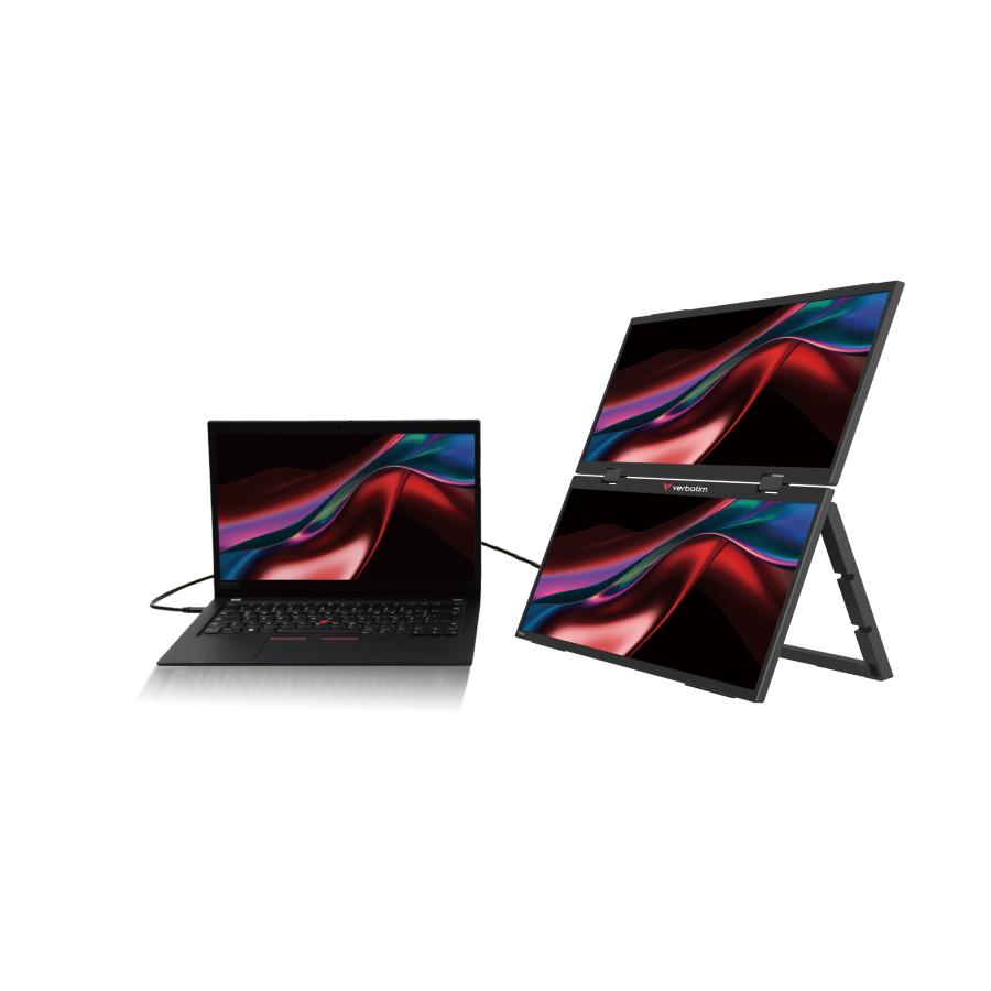 Verbatim 32403 Portable 15.6" FHD Dual Monitor Essentials, 1920 x 1080p, LCD LED, IPS, 1000:1 5 Verbatim 32403 Portable 15.6" FHD Dual Monitor Essentials, 1920 x 1080p, LCD LED, IPS, 1000:1 - Afbeelding 5