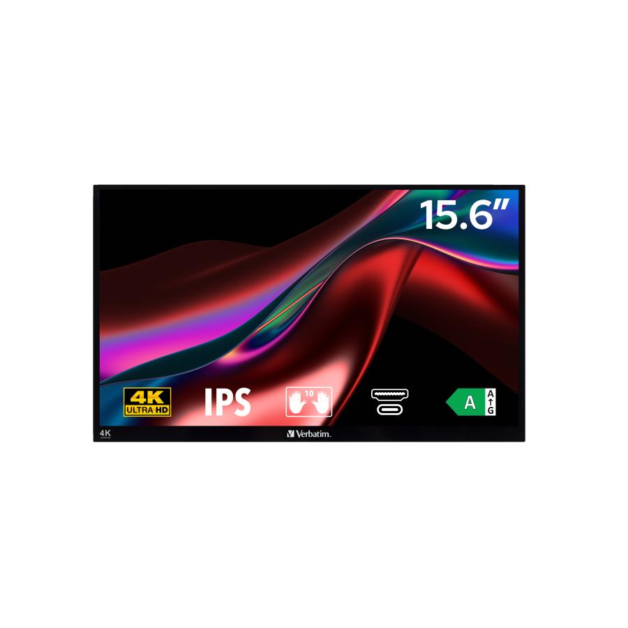Verbatim 32238 Portable Touchscreen Monitor Ultra HD 4K, 3840 x 2160p, IPS, LED, 350 cd/m², 1000:1 3 Verbatim 32238 Portable Touchscreen Monitor Ultra HD 4K, 3840 x 2160p, IPS, LED, 350 cd/m², 1000:1 - Afbeelding 3