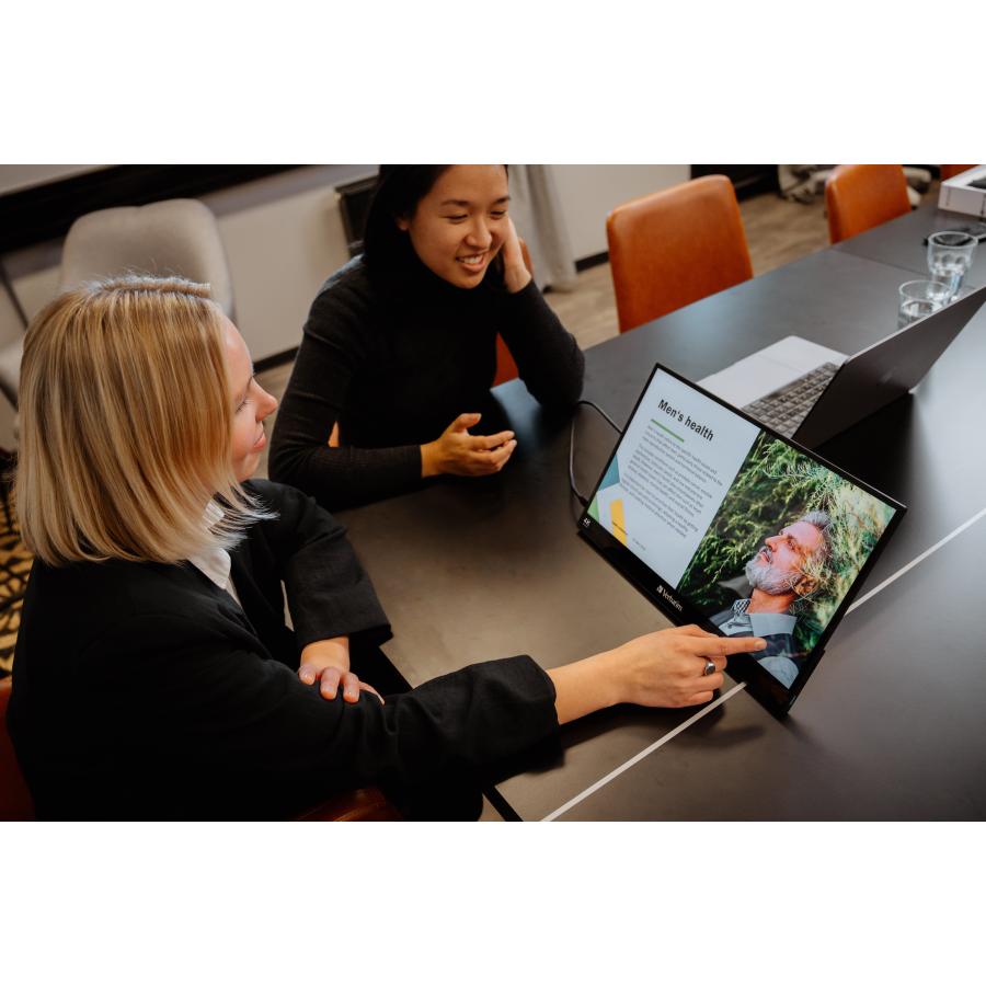 Verbatim 32239 Portable Touchscreen Monitor Ultra HD 4K, 17.3", 3840 x 2160p, IPS, LED, 400 cd/m² 5 Verbatim 32239 Portable Touchscreen Monitor Ultra HD 4K, 17.3", 3840 x 2160p, IPS, LED, 400 cd/m² - Afbeelding 5