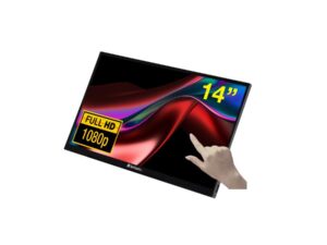 Verbatim 49591 14" Portable Touchscreen Monitor, 1920x1080 pixels, Full HD, LCD, 6 ms, Black