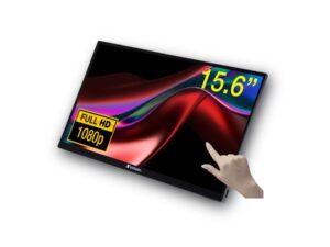 Verbatim 49592 Portable touchscreen Monitor, 15,6", 1920x1080 pixels, Full HD, LCD, 6 ms, Black