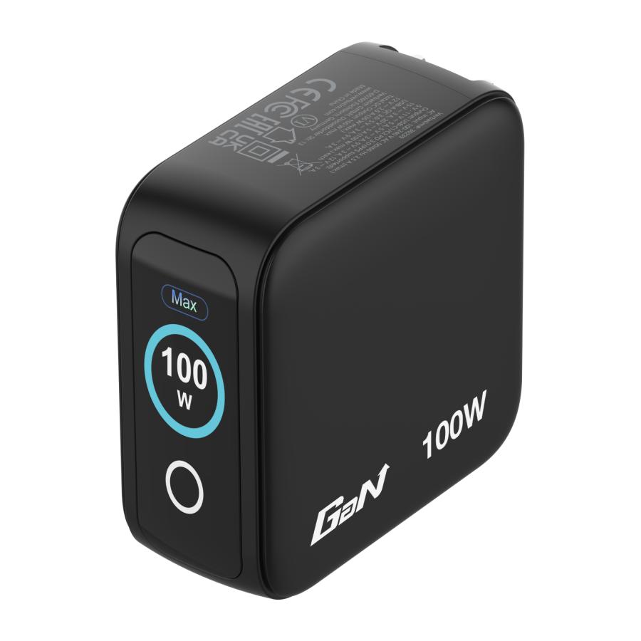 Verbatim 30239 Mini GaN Charger with Display, 100W, Indoor, AC, 20 V, Black 1 Verbatim 30239 Mini GaN Charger with Display, 100W, Indoor, AC, 20 V, Black