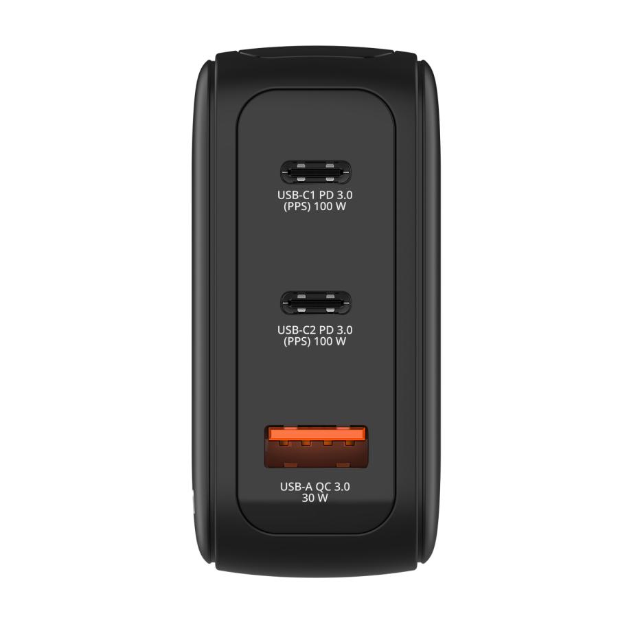 Verbatim 30239 Mini GaN Charger with Display, 100W, Indoor, AC, 20 V, Black 4 Verbatim 30239 Mini GaN Charger with Display, 100W, Indoor, AC, 20 V, Black - Afbeelding 4