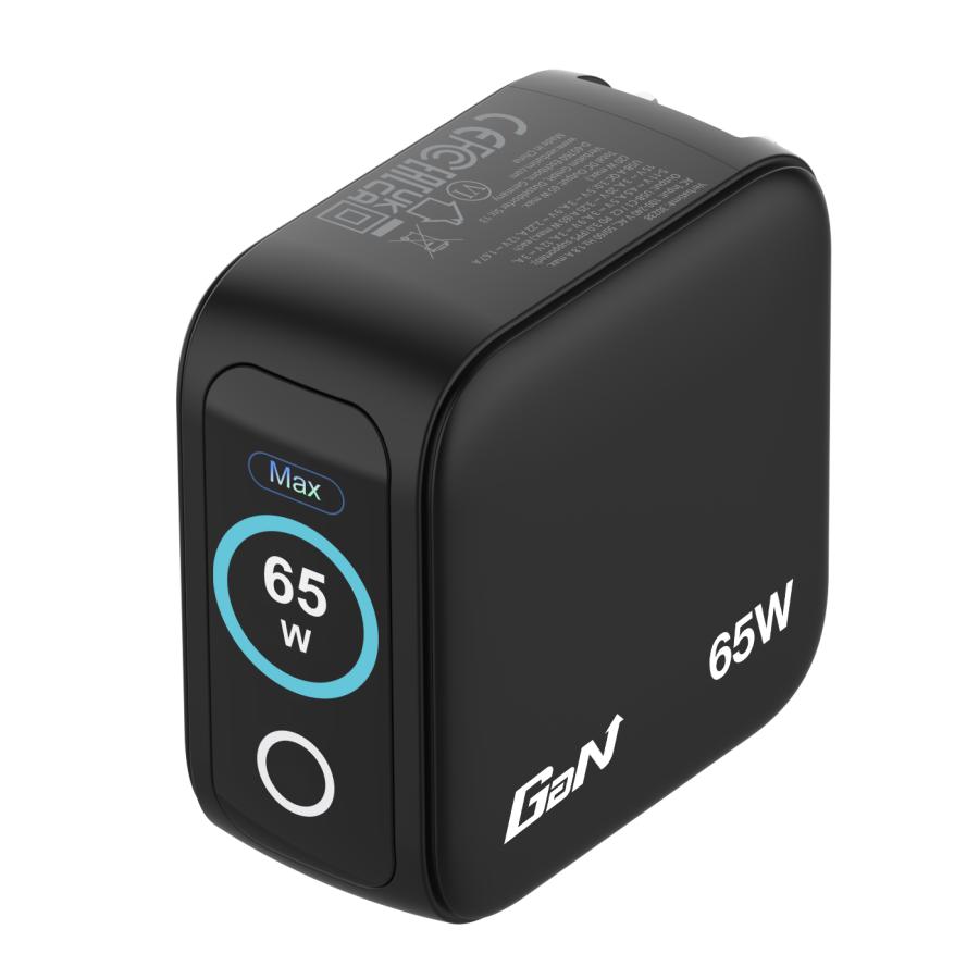Verbatim 30238 Mini GaN Charger with Display, 65W, Indoor, AC, 20 V, Black 1 Verbatim 30238 Mini GaN Charger with Display, 65W, Indoor, AC, 20 V, Black