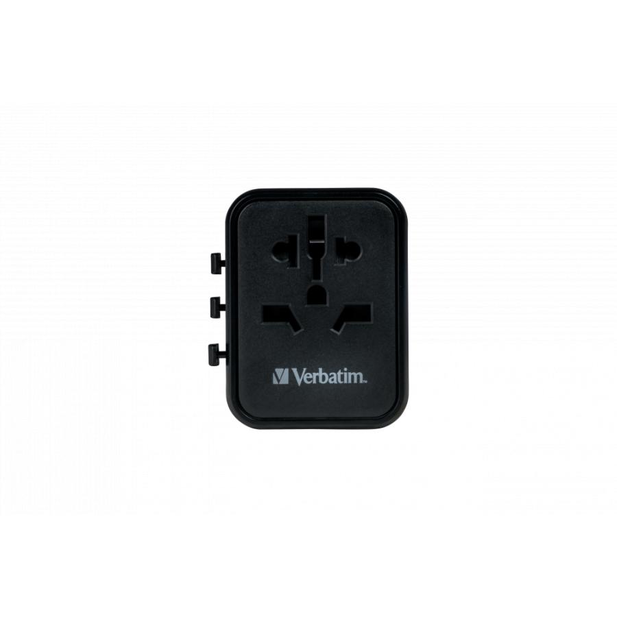 Verbatim 49544 Universal Travel Adapter, USB PD 20W, QC, 1x USB, 1x USB Type-C 4 Verbatim 49544 Universal Travel Adapter, USB PD 20W, QC, 1x USB, 1x USB Type-C - Afbeelding 4