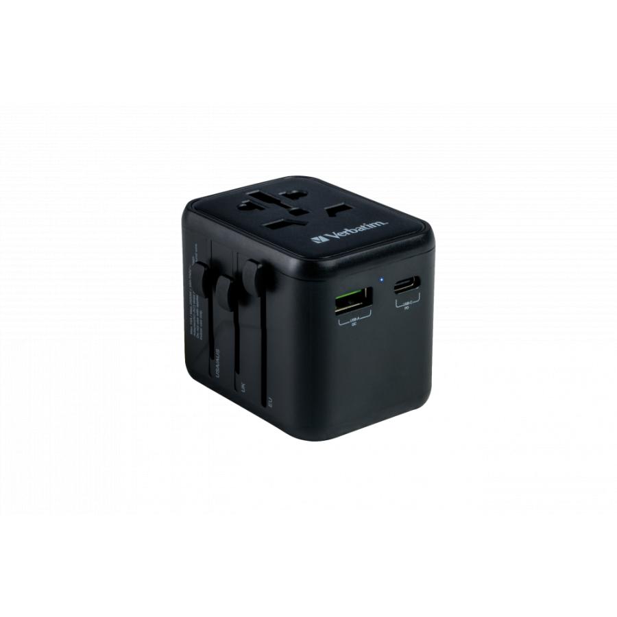 Verbatim 49544 Universal Travel Adapter, USB PD 20W, QC, 1x USB, 1x USB Type-C 5 Verbatim 49544 Universal Travel Adapter, USB PD 20W, QC, 1x USB, 1x USB Type-C - Afbeelding 5