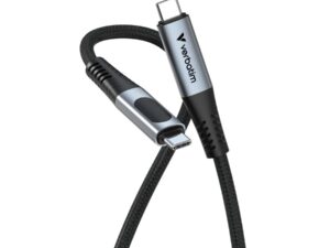 Verbatim 31848 Sync & Charge USB C to USB C 100W Display, USB C, USB 2.0, 0.48 Gbit/s, 1.2 m, Black