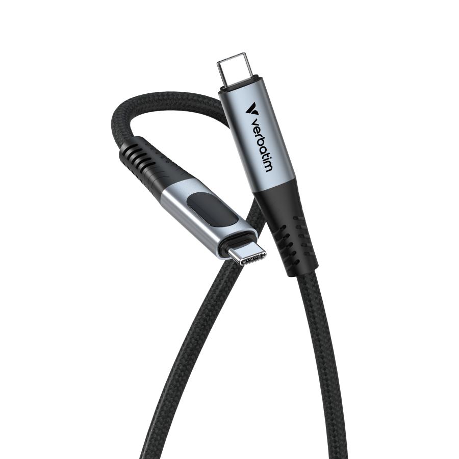 Verbatim 31848 Sync & Charge USB C to USB C 100W Display, USB C, USB 2.0, 0.48 Gbit/s, 1.2 m, Black 1 Verbatim 31848 Sync & Charge USB C to USB C 100W Display, USB C, USB 2.0, 0.48 Gbit/s, 1.2 m, Black