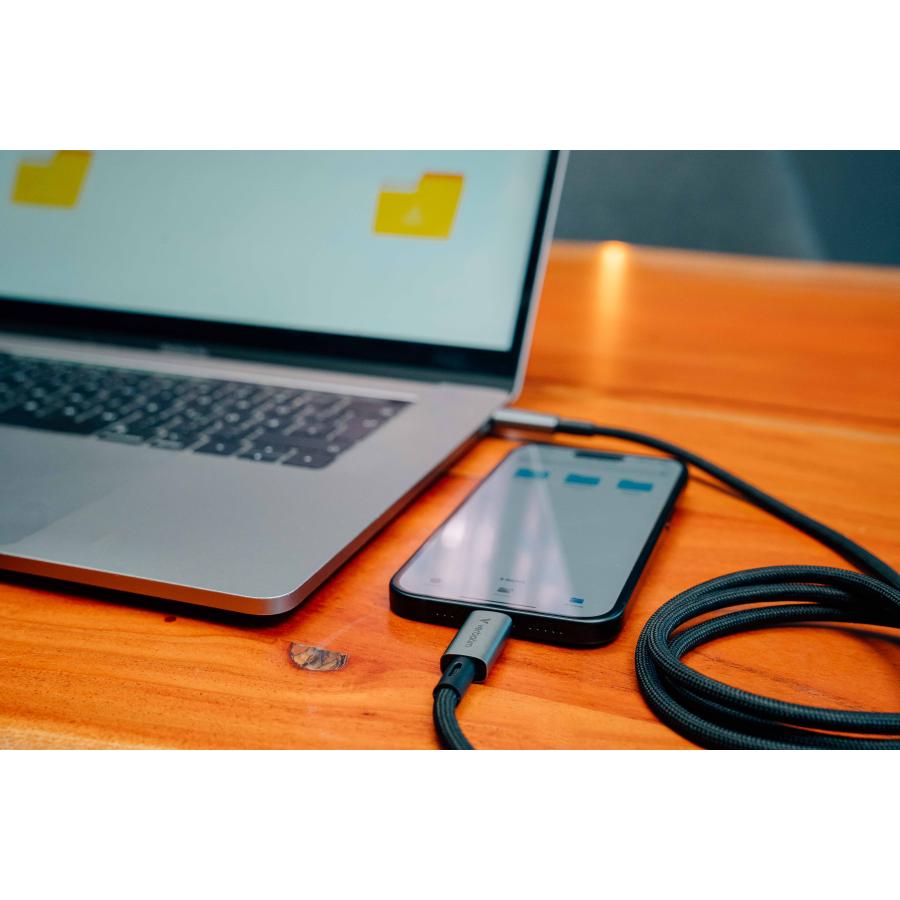 Verbatim 31847 Sync & Charge USB C to USB C 240W, USB4 Gen 2x2, 40 Gbit/s, USB Type-C, 1.2 m, Black 4 Verbatim 31847 Sync & Charge USB C to USB C 240W, USB4 Gen 2x2, 40 Gbit/s, USB Type-C, 1.2 m, Black - Afbeelding 4