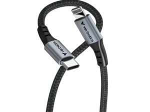 Verbatim 31844 Sync & Charge Cable USB-C to Lightning, Lightning, USB C, Male, Male, 1.2m, Black