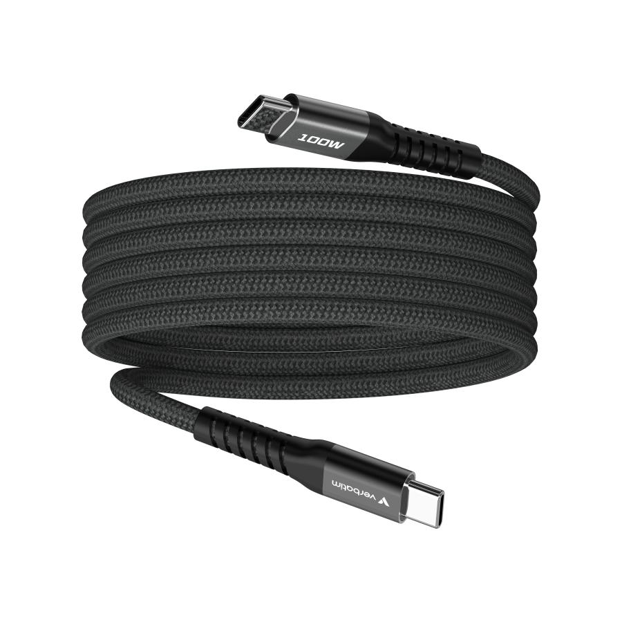 Verbatim 31863 Sync & Charge Magnetic Cable 100W USB-C to USB-C, 480 Mbit/s, 1.2m, Black 1 Verbatim 31863 Sync & Charge Magnetic Cable 100W USB-C to USB-C, 480 Mbit/s, 1.2m, Black