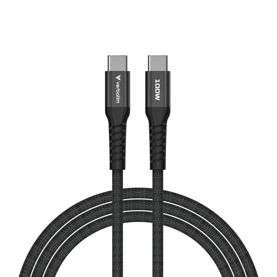 Verbatim 31863 Sync & Charge Magnetic Cable 100W USB-C to USB-C, 480 Mbit/s, 1.2m, Black 3 Verbatim 31863 Sync & Charge Magnetic Cable 100W USB-C to USB-C, 480 Mbit/s, 1.2m, Black - Afbeelding 3
