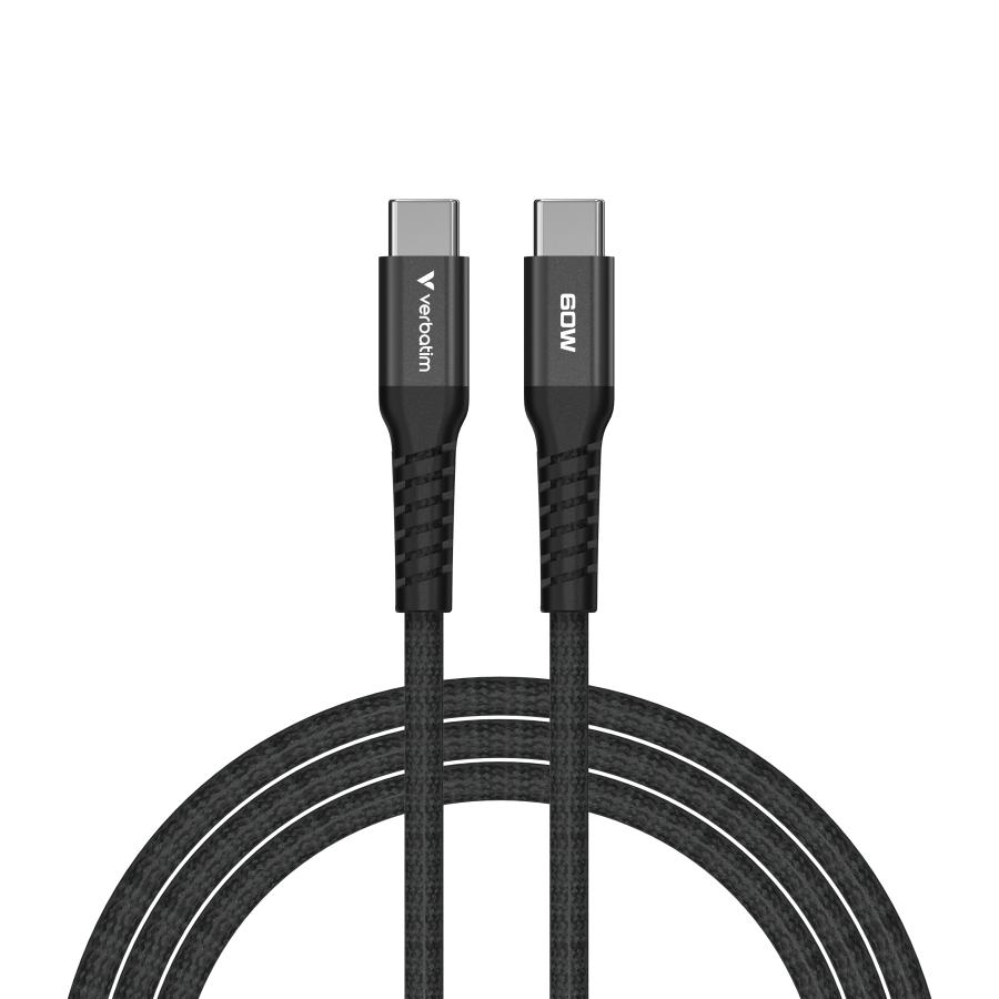 Verbatim 31859 Sync & Charge Magnetic Cable 60W USB-C to USB-C, 480 Mbit/s, 1.2, Black 3 Verbatim 31859 Sync & Charge Magnetic Cable 60W USB-C to USB-C, 480 Mbit/s, 1.2, Black - Afbeelding 3