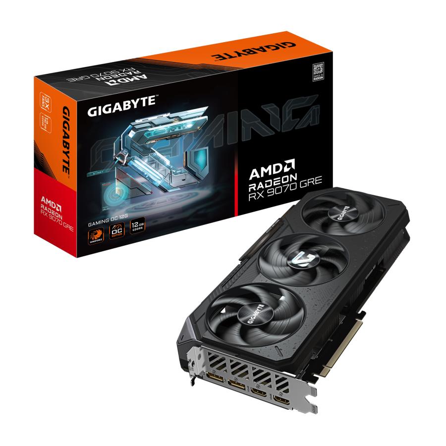 Gigabyte GV-R907GREGAMING OC-12GD Radeon RX 9070 GRE GAMING OC 12G, 12GB, GDDR6, 192bit, PCIe 5.0 1 Gigabyte GV-R907GREGAMING OC-12GD Radeon RX 9070 GRE GAMING OC 12G, 12GB, GDDR6, 192bit, PCIe 5.0