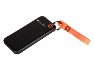 Verbatim 32435 Pocket SSD, 128 GB, USB Type-C, USB 3.2 Gen 2, 1000 MB/s, Black/Orange