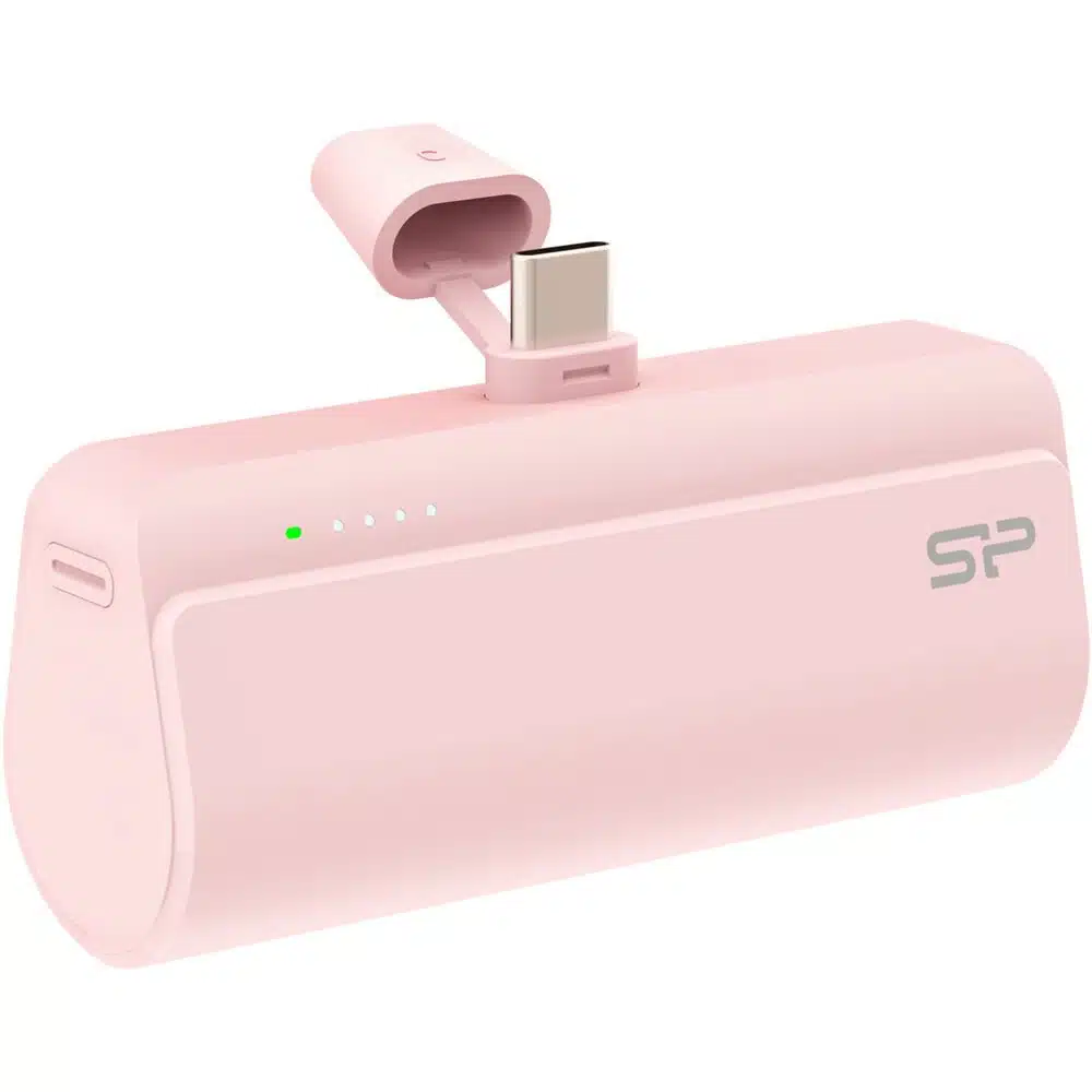 Silicon PowerPE QD50 | Powerbank | 5.000 mAh | 20W Power Delivery | USB-C | Roze 1 Silicon PowerPE QD50 | Powerbank | 5.000 mAh | 20W Power Delivery | USB-C | Roze