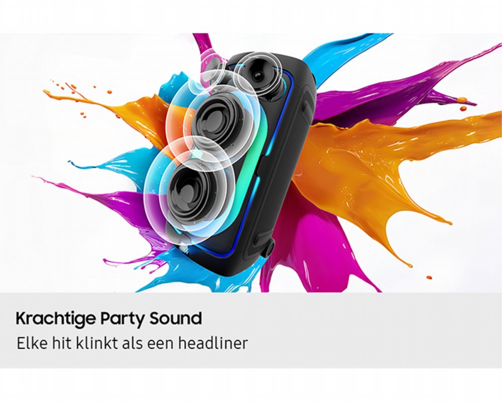 Samsung Sound Tower MX ST50F/XN | Bluetooth Party Speaker | 240W | Tot 18 Uur Accuduur | IPX4 Spatwaterbestendig | Karaoke & Party Lights+ 9 Samsung Sound Tower MX ST50F/XN | Bluetooth Party Speaker | 240W | Tot 18 Uur Accuduur | IPX4 Spatwaterbestendig | Karaoke & Party Lights+ - Afbeelding 9
