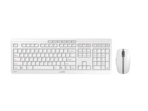 Cherry Stream Desktop Recharge | Draadloos Toetsenbord en Muis | Grijs | USB Receiver