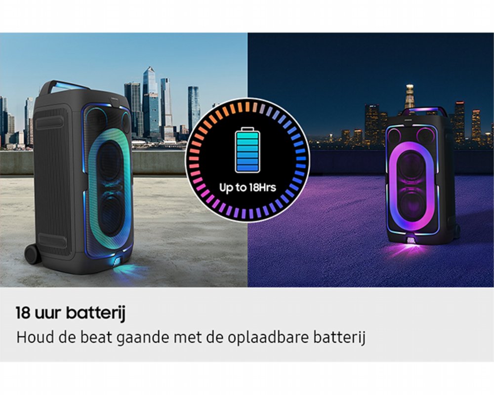 Samsung Sound Tower MX ST50F/XN | Bluetooth Party Speaker | 240W | Tot 18 Uur Accuduur | IPX4 Spatwaterbestendig | Karaoke & Party Lights+ 6 Samsung Sound Tower MX ST50F/XN | Bluetooth Party Speaker | 240W | Tot 18 Uur Accuduur | IPX4 Spatwaterbestendig | Karaoke & Party Lights+ - Afbeelding 6