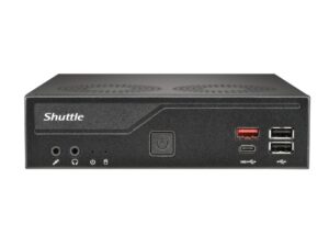 Barebones 44 Shuttle DH810S Slim PC Barebone, S1851, DDR5, DP, HDMI, M.2, GBLAN, 8x USB, 1x COM, 24/7