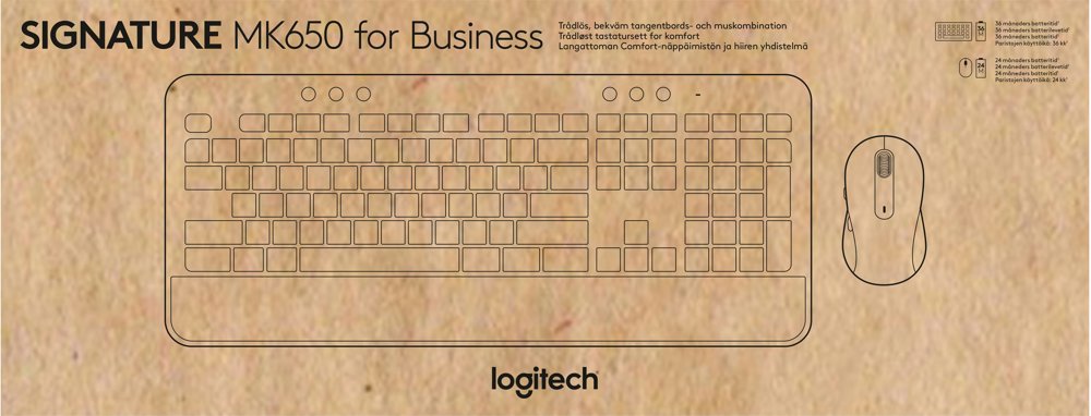 Logitech Signature MK650 Combo for Business | Draadloos Toetsenbord en Muis | Bluetooth & Logi Bolt | QWERTY 4 Logitech Signature MK650 Combo for Business | Draadloos Toetsenbord en Muis | Bluetooth & Logi Bolt | QWERTY - Afbeelding 4