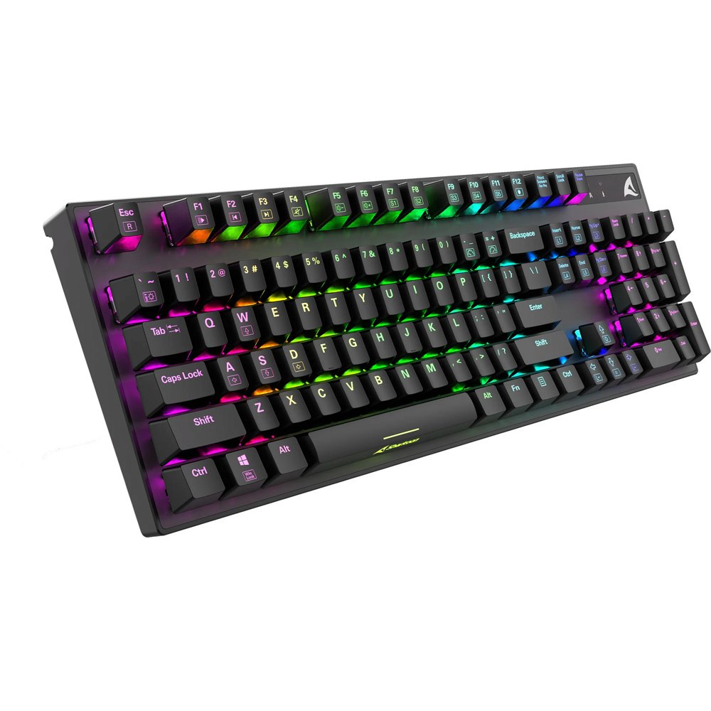 Sharkoon SKILLER SGK20 RGB | Mechanisch Gaming Toetsenbord | QWERTY | Zwart 1 Sharkoon SKILLER SGK20 RGB | Mechanisch Gaming Toetsenbord | QWERTY | Zwart