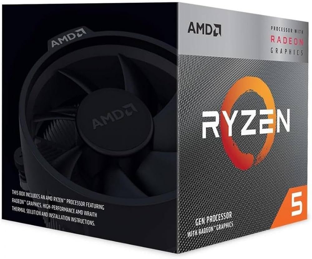 AMD Ryzen 5 3400G | 4 Core | 3,7 (4,2GHz Turbo) | AM4 | Processor | CPU 1 AMD Ryzen 5 3400G | 4 Core | 3