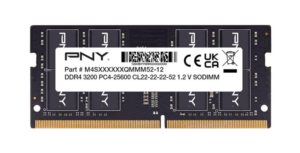 PNY Performance | 16GB DDR4-3200 SO-DIMM Geheugenmodule | 1x16GB | CL22 | BULK 1 PNY Performance | 16GB DDR4-3200 SO-DIMM Geheugenmodule | 1x16GB | CL22 | BULK