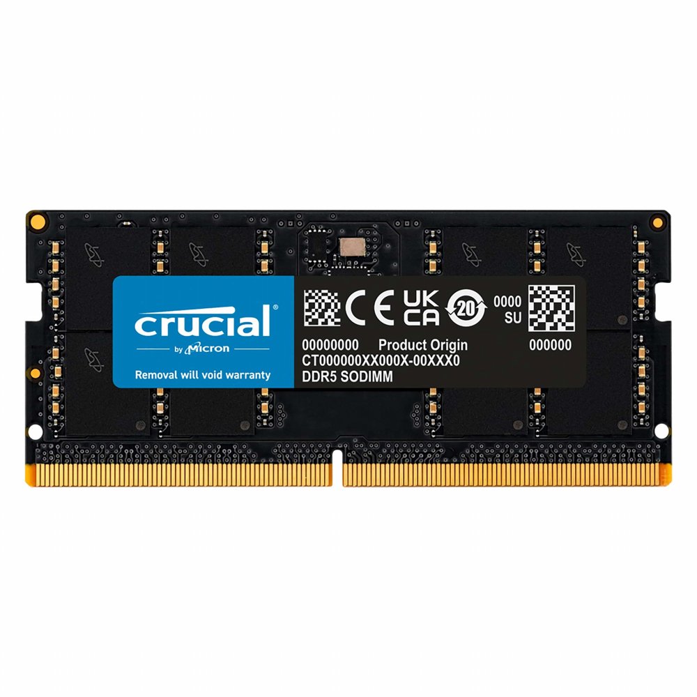 Crucial | 32GB DDR5 | 5600MHz | SO-DIMM | CL46 | Geheugenmodule | RAM 1 Crucial | 32GB DDR5 | 5600MHz | SO-DIMM | CL46 | Geheugenmodule | RAM