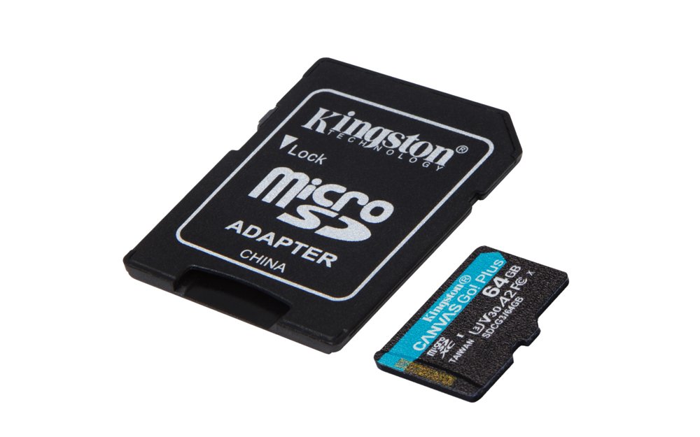Kingston Canvas Go! Plus | MicroSDXC | 64GB | Class 10 | UHS-I U3 2 Kingston Canvas Go! Plus | MicroSDXC | 64GB | Class 10 | UHS-I U3 - Afbeelding 2