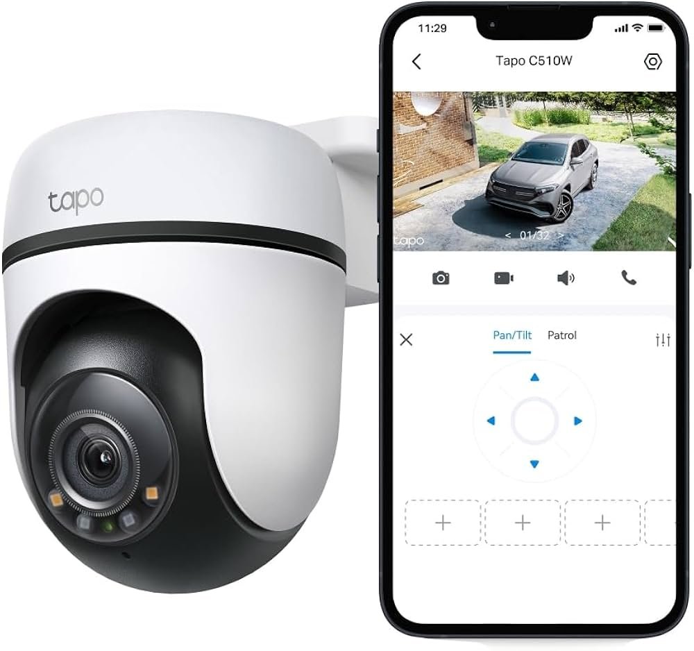 TP Link Tapo C510W | 2K 3MP WiFi Beveiligingscamera | 2304 x 1296 | 360° Pan/Tilt | Nachtzicht in Kleur | IP65 3 TP Link Tapo C510W | 2K 3MP WiFi Beveiligingscamera | 2304 x 1296 | 360° Pan/Tilt | Nachtzicht in Kleur | IP65 - Afbeelding 3