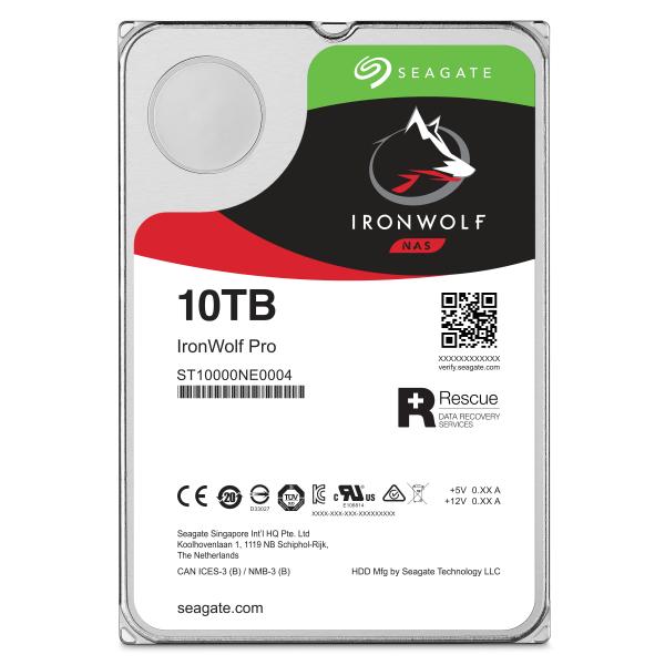 Seagate ST10000NT001 IronWolf Pro NAS HDD, 10 TB, 3.5", SATA3, 7200 RPM, 256 MB 4 Seagate ST10000NT001 IronWolf Pro NAS HDD, 10 TB, 3.5", SATA3, 7200 RPM, 256 MB - Afbeelding 4