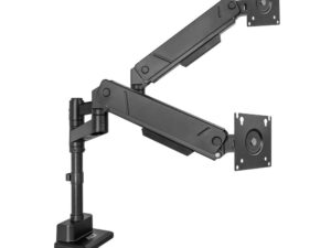 ACT AC8330 | Monitorarm voor 2 Monitoren tot 34" | 16kg per Scherm | Gasveer | VESA 75x75 / 100x100