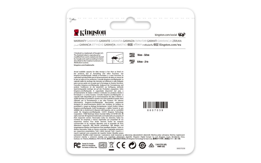 Kingston Canvas Go! Plus | MicroSDXC | 64GB | Class 10 | UHS-I U3 4 Kingston Canvas Go! Plus | MicroSDXC | 64GB | Class 10 | UHS-I U3 - Afbeelding 4