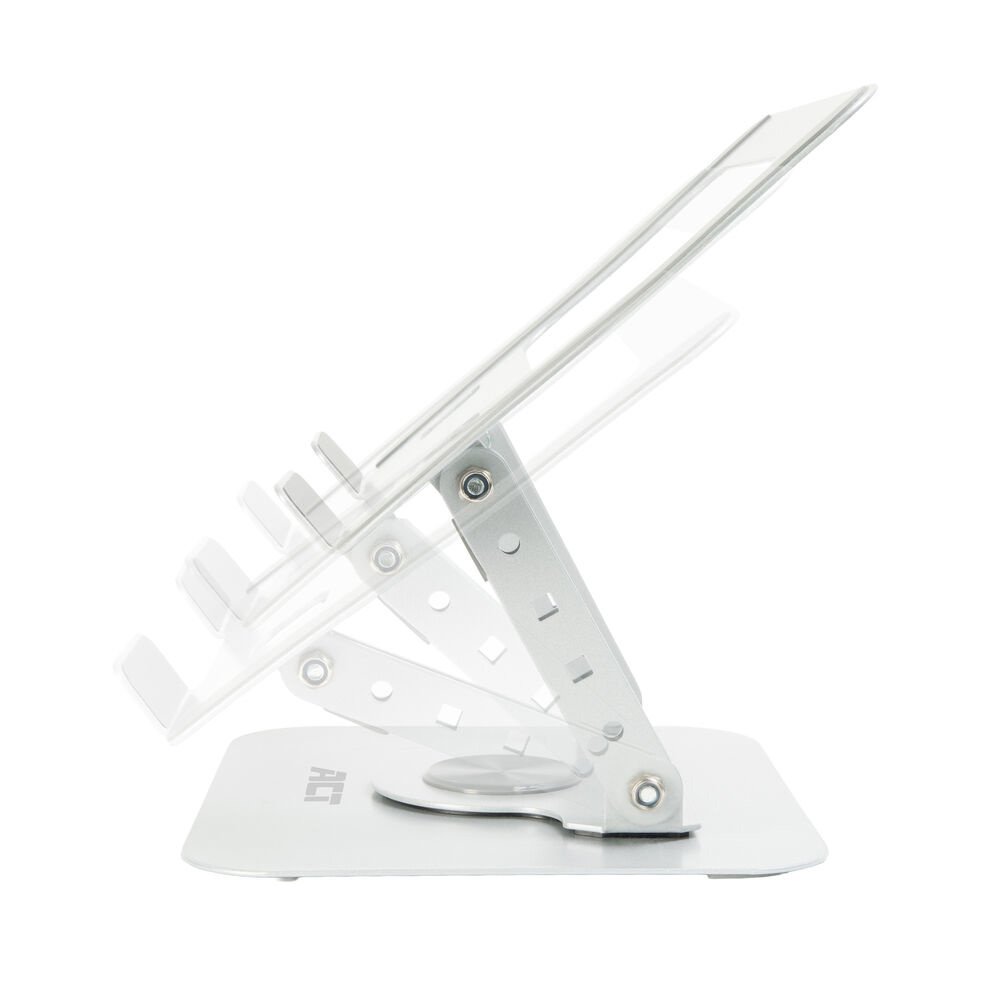 ACT AC8136 | 360° Draaibare Laptopstandaard tot 15,6" | Traploos Hoogte en Hoek Verstelbaar | Metaal 4 ACT AC8136 | 360° Draaibare Laptopstandaard tot 15,6" | Traploos Hoogte en Hoek Verstelbaar | Metaal - Afbeelding 4
