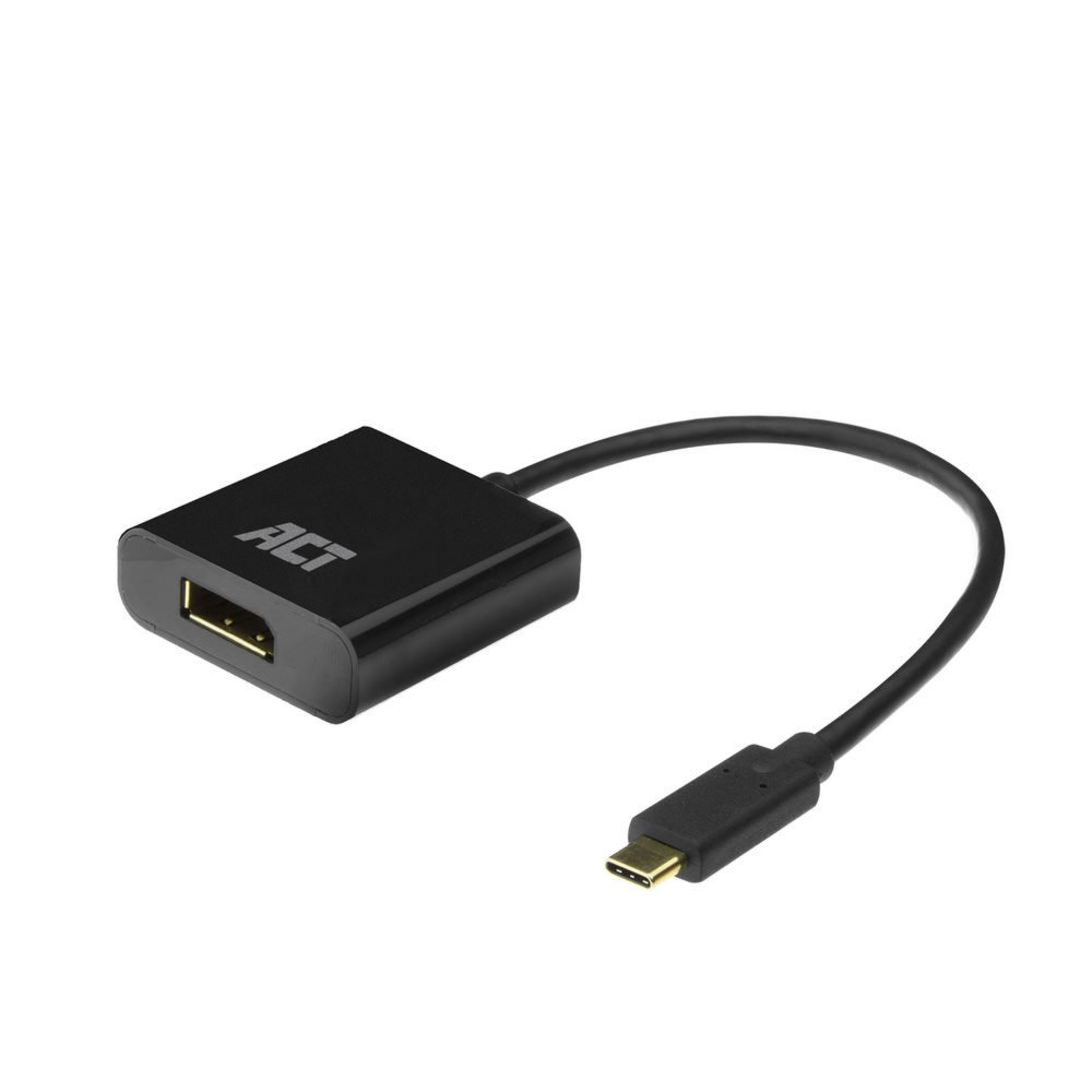 ACT AC7320 | USB-C naar DisplayPort Adapter | 0,15 m | Zwart 3 ACT AC7320 | USB-C naar DisplayPort Adapter | 0,15 m | Zwart - Afbeelding 3