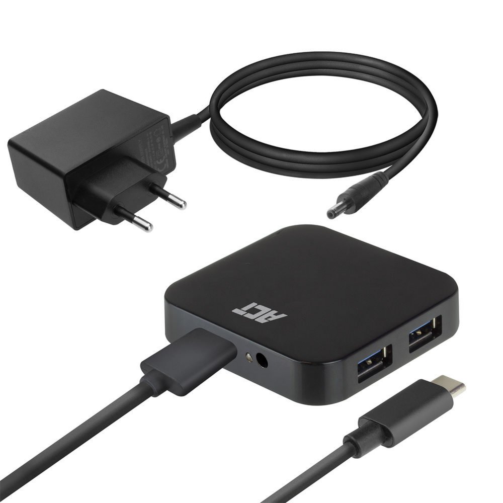 ACT AC6410 | USB 3.2 Gen 2 Hub | Type-C | 5 Gbit/s | Zwart 2 ACT AC6410 | USB 3.2 Gen 2 Hub | Type-C | 5 Gbit/s | Zwart - Afbeelding 2